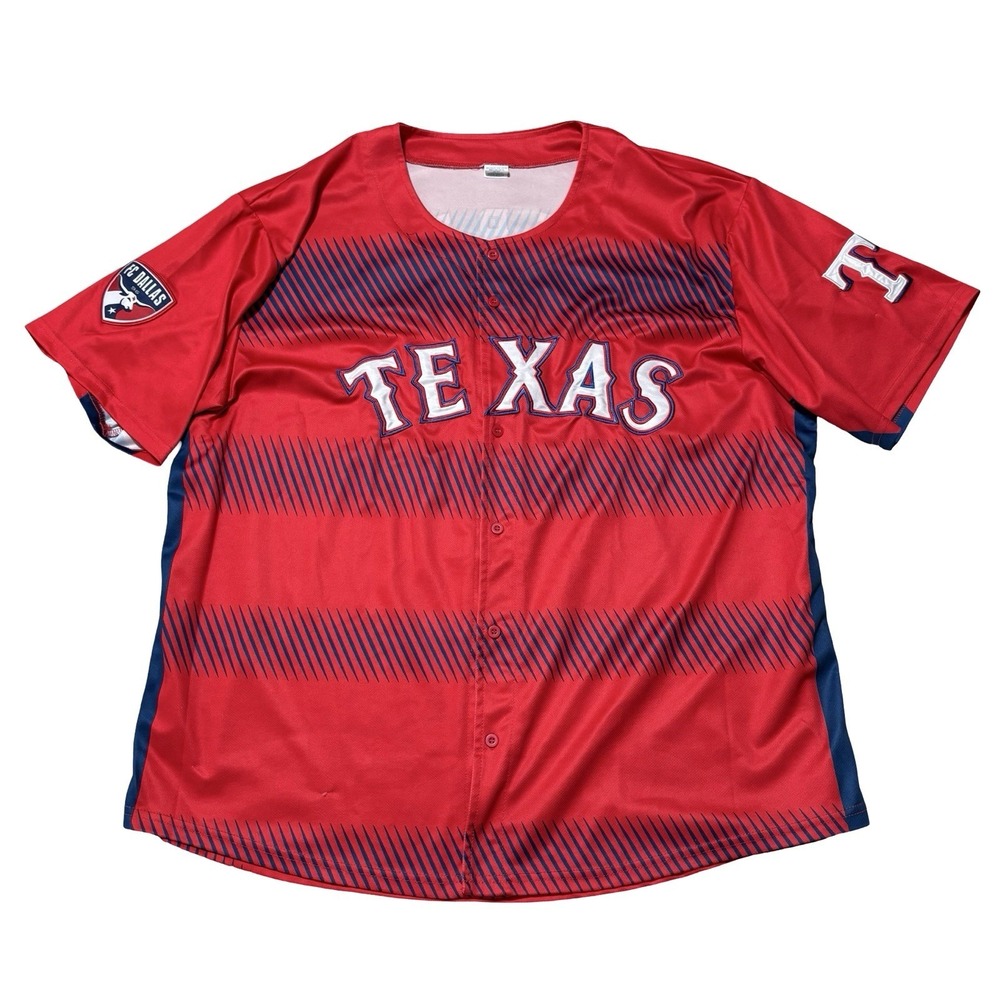 Texas Rangers x FC Dallas Jersey Giveaway Exclusive Perez #54 Size 2XL‎ 26x30